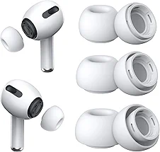 3 Pairs Replacement Ear Tips for Airpods Pro and 2nd Generation with Noise Reduction Hole, Silicone Ear Tips for Airpods Pro with Portable Storage Box and Fit in The Charging Case(S/M/L)