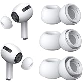 3 Pairs Replacement Ear Tips for AirPods Pro 2nd &amp; 1st(S/M/L, White) | with Noise Reduction Hole, Silicone Ear Tips with Portable Storage Box, Fit in the Charging Case