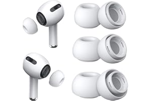 [3 Pairs] Replacement Ear Tips for Airpods Pro and Airpods Pro 2nd Generation with Noise Reduction Hole, Silicone Ear Tips fo