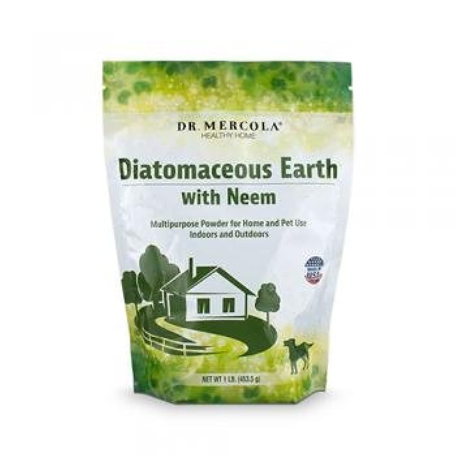 Dr Mercola Diatomaceous Earth with Neem, 453.5g, 1 Bag