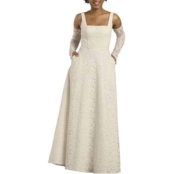 a line dress with jacket Strapless A-line full-length brocade gown with sheer BOLERO White / BOLERO