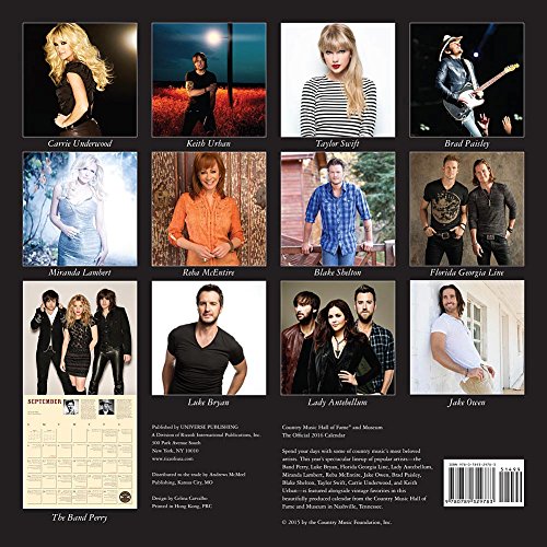 Country Music Hall Of Fame And Museum 2016 Wall Calendar Buy Online In Aruba At Aruba Desertcart Com Productid 21555849