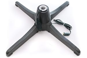 Vickerman 24" Electric Rotating Christmas Tree Stand - Seasonal Indoor Decor - Convenient On/Off Step Switch - 360-degree Revolution