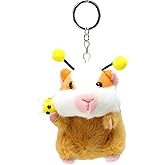 Guinea Pig Plush Keychain - Animal Accessories for Women Men, Cartoon Key Ring for Car Keys, Back to School Gifts