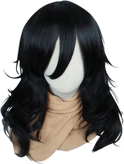Cosplaza Cosplay Wigs Mid Length Curly Black Male Men Hero Tutor Anime Comic Cons Costume Hairs Amazon Co Uk Beauty