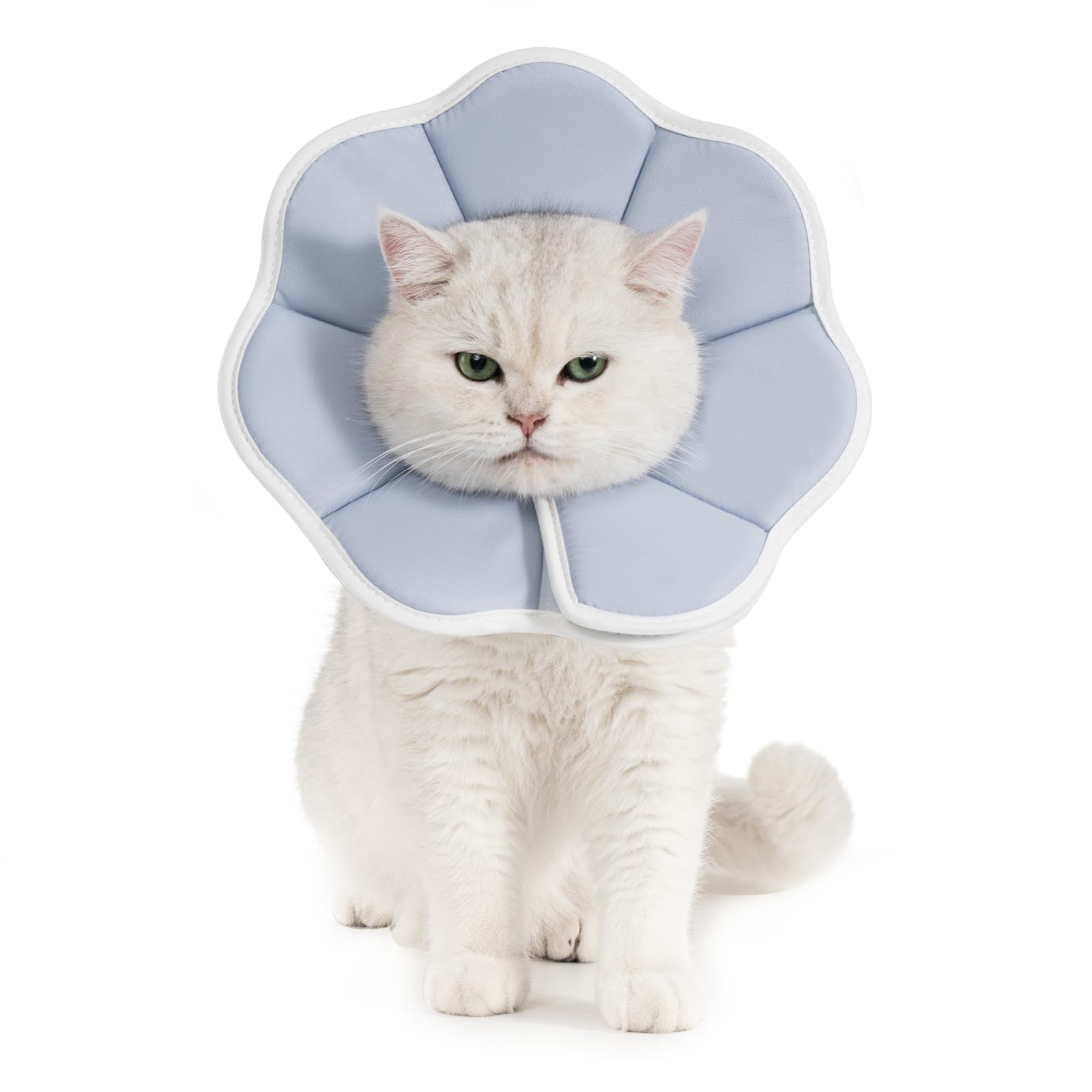 Avont エリザベスカラー 犬用 猫用 ソフト 軽量 手術後 傷口保護 舐め防止 引っ搔き防止 （グレー） の商品画像