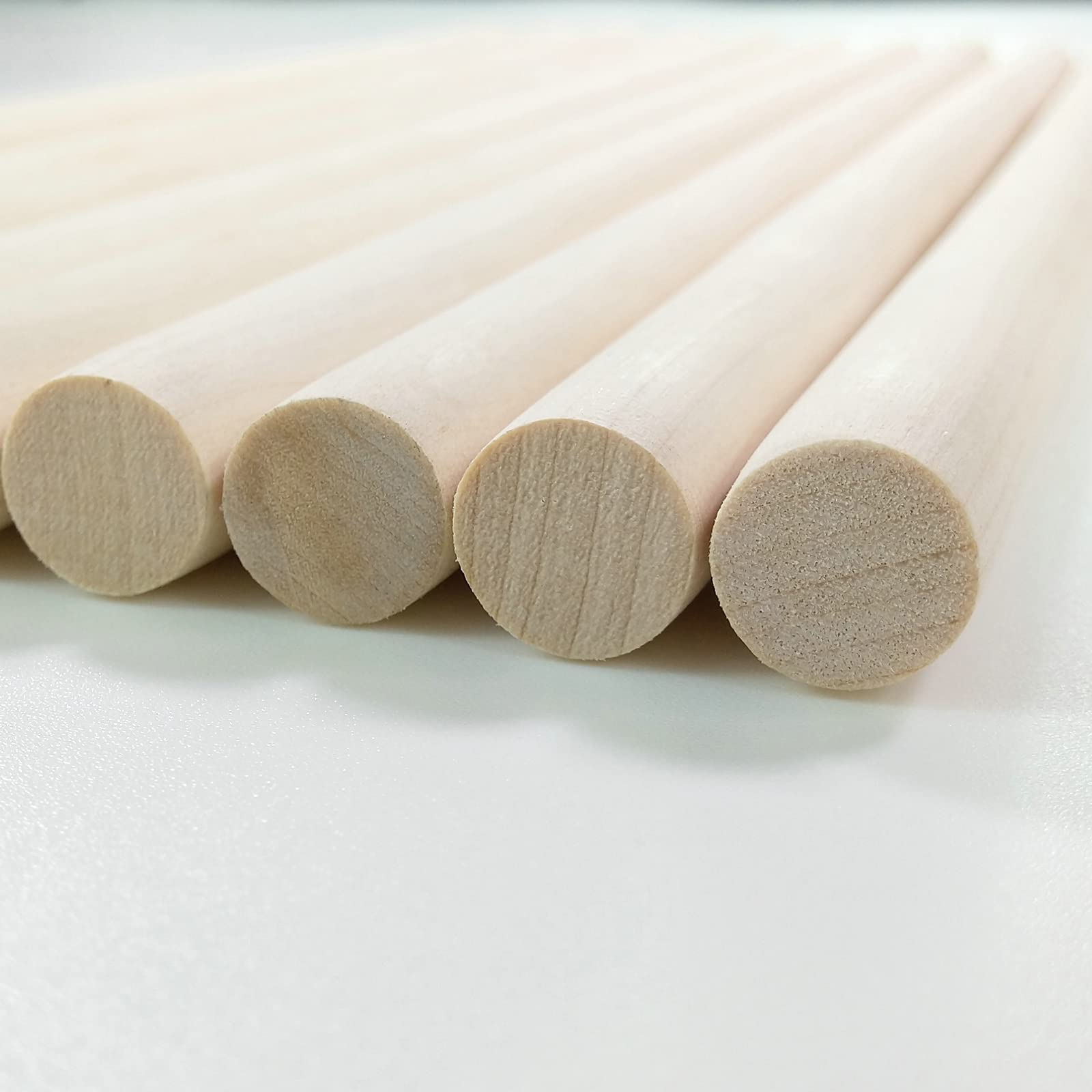 Photo 1 of 1/2 x 12 Inch, Hardwood Dowel Rods, Birch Wood Round Sticks for Arts Crafts and DIY Projects, 10 pcs