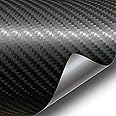 VViViD® Black True R Carbon Fiber Vinyl Wrap Roll with Air Release Technology (2 Foot by 5 Foot)