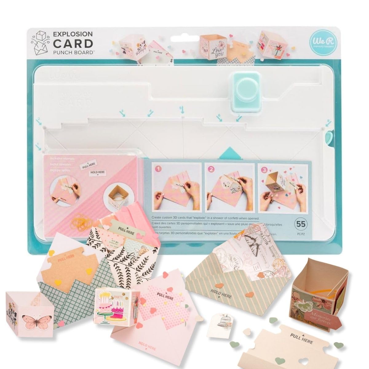 We R Memory Keepers Explosion Card Punch Board