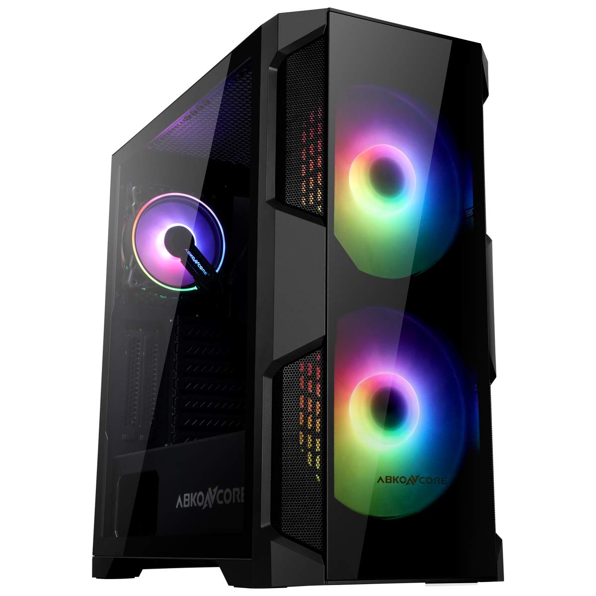 Buy ATX MidTower Gaming PC Case, with 2PreInstalled 200mm RGB Fans