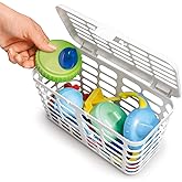 Prince Lionheart Made in USA High Capacity Dishwasher Basket for Toddler Items - Storage Basket For Toddler Bottle Parts and