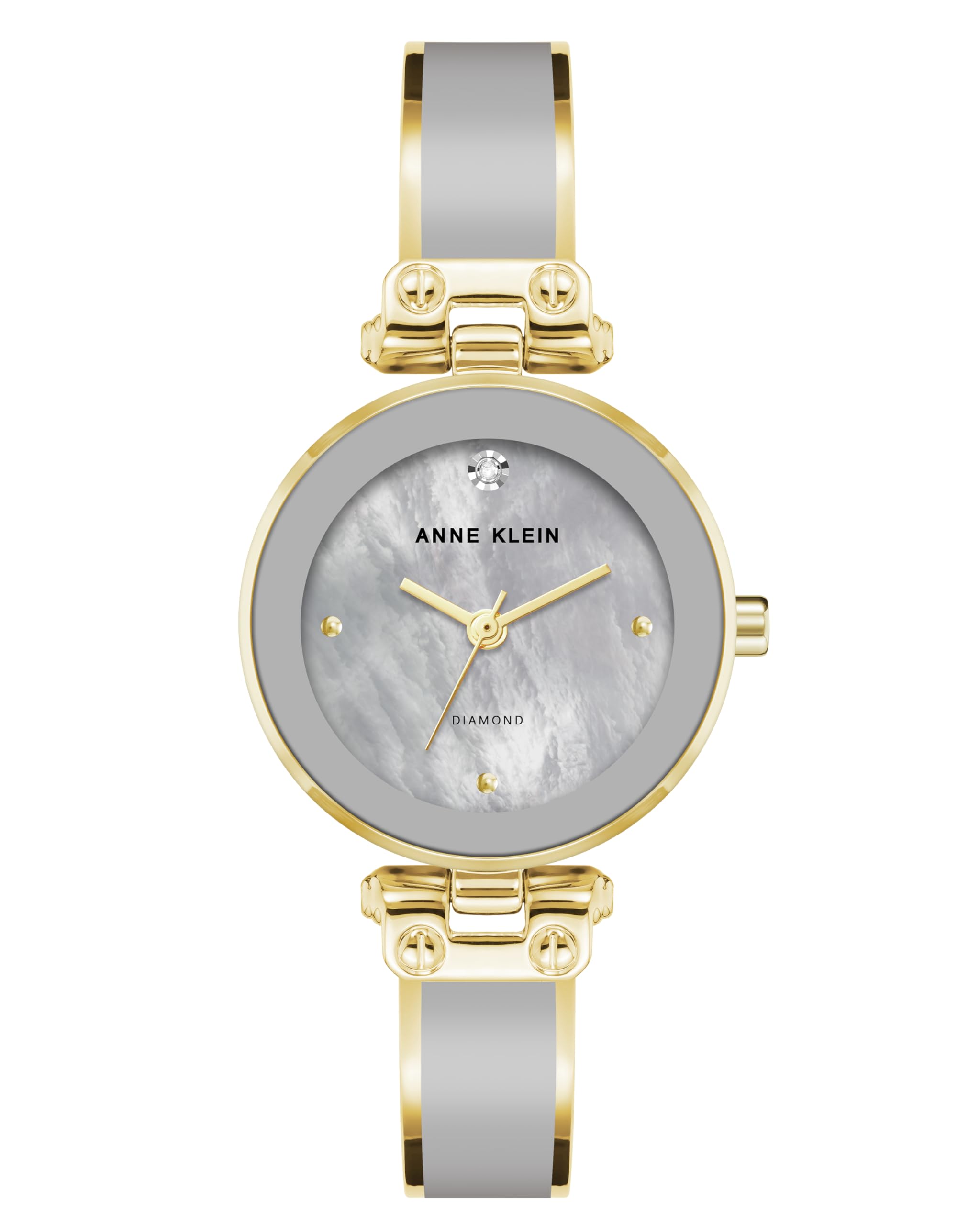 Anne Klein Women's Genuine Diamond Dial Bangle Watch Image