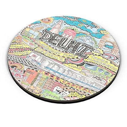 PosterGuy Fridge Magnet - Delhi Belly Travel, Souveneir, Chalo Dilli, Delhi, India Capital, Food Capital