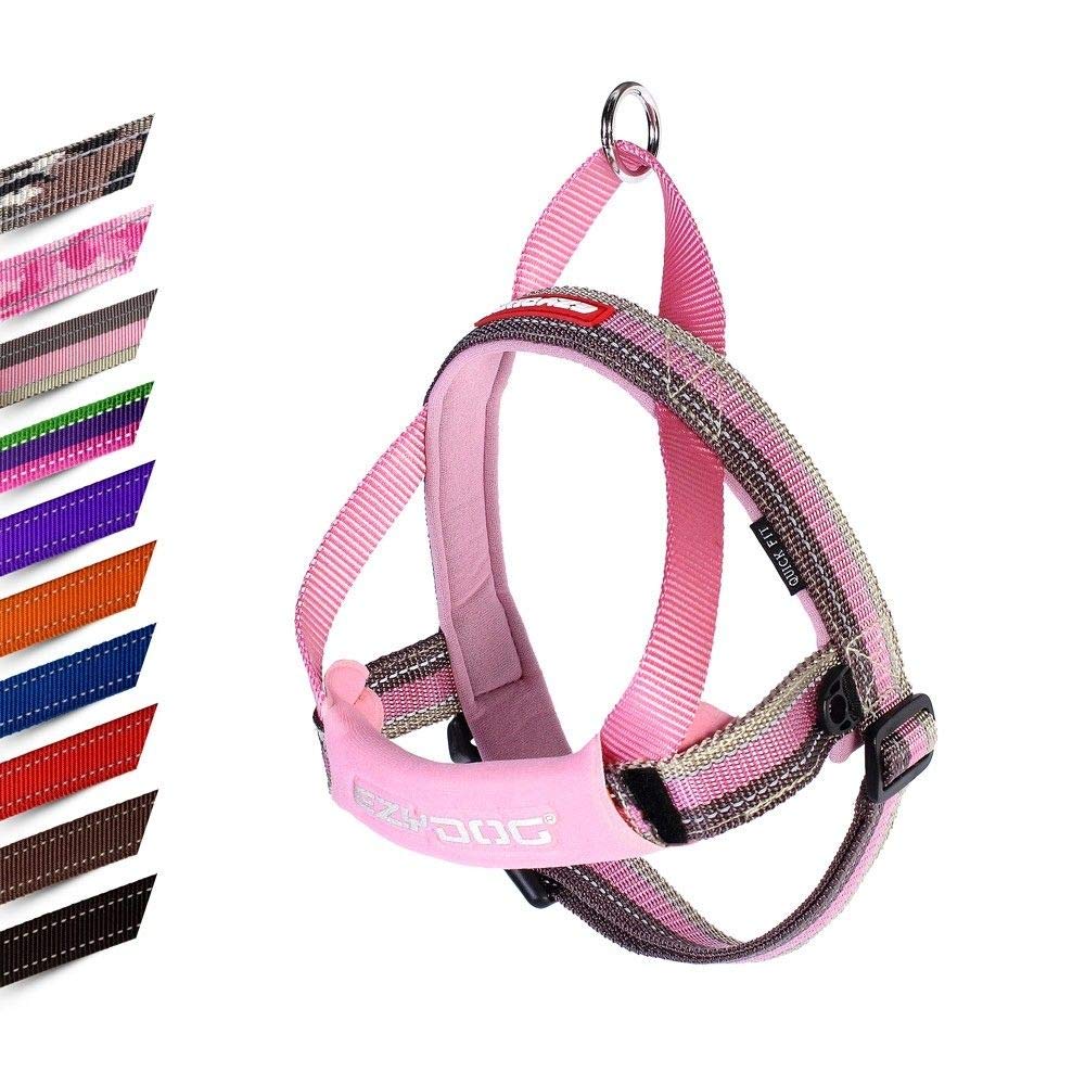 EzyDog Quick Fit Dog Harness - Premium Padded No-Pull Harness, Candy Stripe, Extra Small — image 1