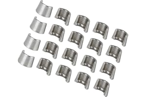 Motoforti 20pcs 8mm Valve Stem Diameter Hardened Valve Keeper Locks Steel Race Locks for GY6-125 Long-lasting