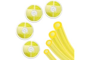 MTANLO 16 Feet Trimmer Chainsaw Fuel Line Hose Tube Replacement Fuel Tube for Lawn Mower String Trimmer Chiansaw Blower for Poulan/Homelite/Honda/Husqvarna (4 Size 4-Feet-Long Fuel Line Hose Tube)