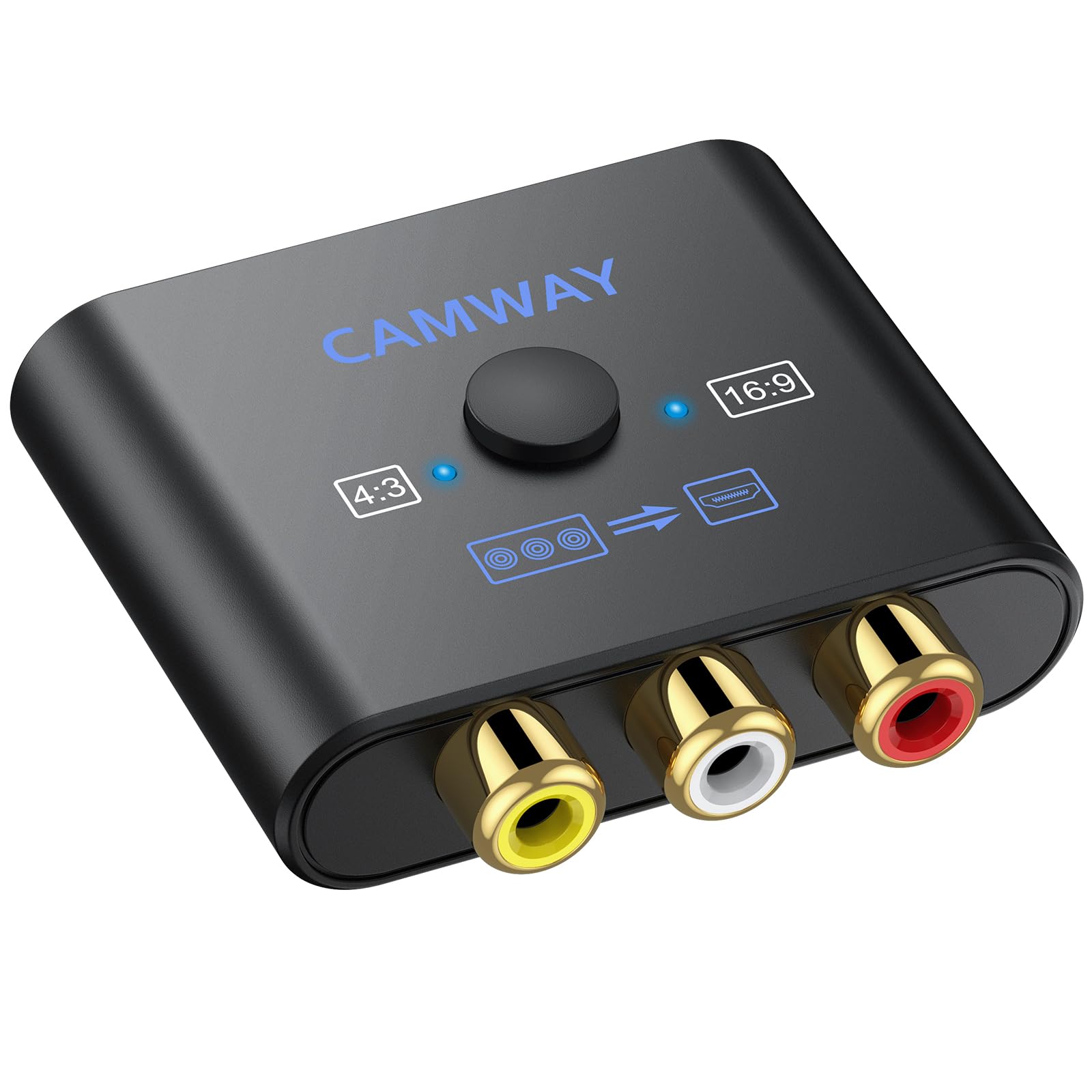 CAMWAY RCA to HDMI Converter, 1080P AV A...