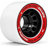 Bont Ballistic Roller Wheels, 60x40 mm 92A, White, 8 Pack | 60 mm diameter, 40 mm width; 92A; indoor skating; White