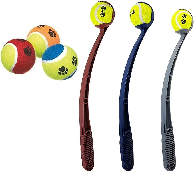 VVAPE 4 Tennis Balls & Ball Launcher For Dogs Pet Puppy Amazon.co.uk