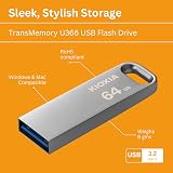 KIOXIA TransMemory U366 64GB USB 3.0 Flash Drive Metal PC Mac File Transfer view 5