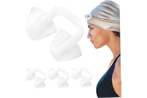 Swimming Nose Clip Silicone Transparent Nose Plug Non-Slip Waterproof Nose Plug Protector Swim Nose Protector for Training Be