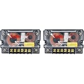 300 Watts 2 Way Crossover - (2 Pack) Passive Car Audio Speaker Tweeter Mids and Highs CRX-203