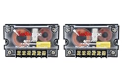 300 Watts 2 Way Crossover - (2 Pack) Passive Car