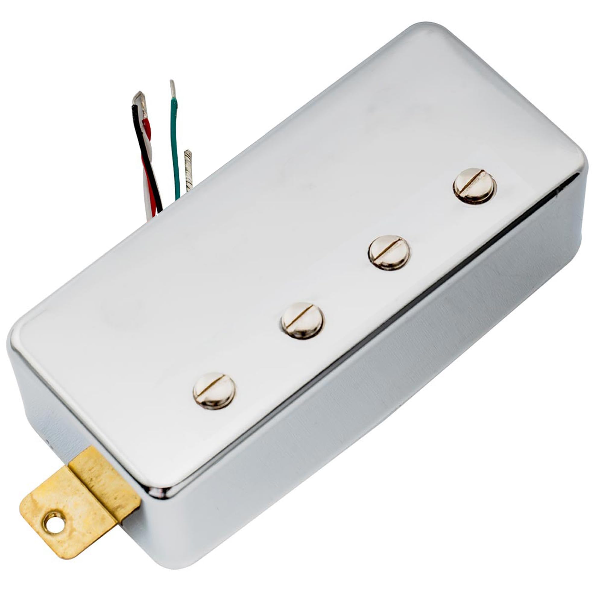Artec MVBA4 Alnico 5 Covered Humbucker Bridge Pickup 8.6K for LP or EPI Style 4-String Electric Bass, Chrome