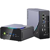 GMKtec K12 Gaming Mini PC Oculink AMD Ryzen 7 H 255 (Upgraded 8745HS) 32GB DDR5 RAM 512GB SSD, Desktop Computer Radeon 780M Graphics, 3X M.2 2280 Storage Expansion, Dual NIC 2.5G, HDMI 2.1, USB4