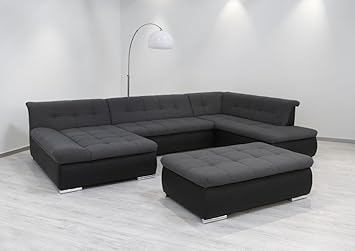 Dreams4Home Polsterecke Aulis; Sofa Wohnlandschaft Ecksofa Couch XXL