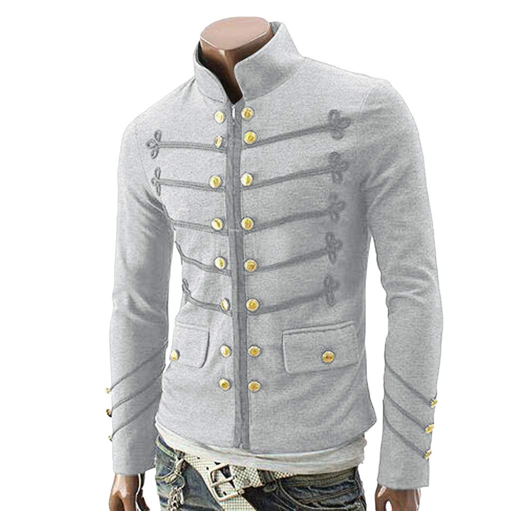 S-5XL DICPOLIA Mens Victorian Styled Steampunk Embroider Coat Uniform Costume