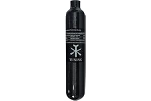 TUXING 4500Psi Pcp Air Tank 0.5L 31Cu in 500cc Carbon Fiber HPA Tank,Gas Cylinder,Paintball Hunting for PCP Air Rifle Gun Daystate and FX Thread M18 * 1.5