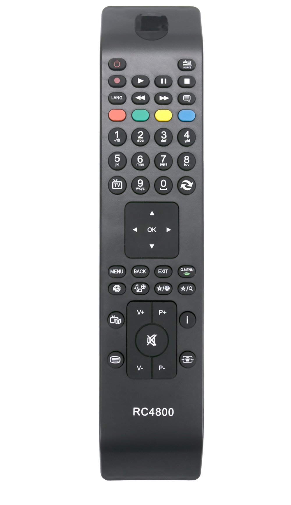 ALLIMITY RC4800 Remote Control Replaced for Telefunken D32H125A3C D32H125Q3C D40F125N3C D40F182C3C D42F182N2 L22F135A3 L24H125B2 L24H127C3C L24H127C3CW L24H185I3 L42F242B3C L42F242N3C