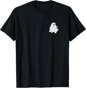 Cute Funny Little Middle Fingers Cute Ghost Boojee Halloween T-Shirt