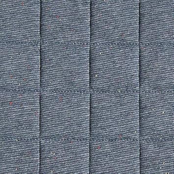 Fabulous Fabrics Steppstoff Jersey Konfetti Melange – Jeansblau — Meterware ab 0,5m — Oeko-Tex Standard 100 — zum Nähen von J