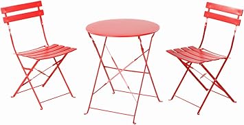 Amazon.de: Grand Patio Outdoor Balkon Falten Stahl Bistro Möbel-Sets