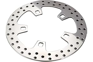 BLCYANUE 11.8'' Front Rotor for Harley Davidson Road King,Electra Glide Ultra,FLHX Street Glide,CVO Road Glide,Ultra Classic Electra Heat Dissipation Mirror-Polished Stainless Steel Rotors Silver