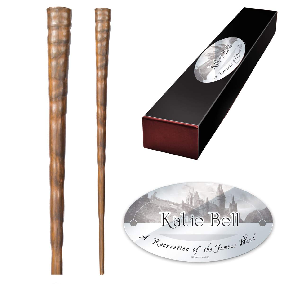 The Noble Collection - Katie Bell Character Wand - 11in (27cm) Wizarding World Wand With Name Tag - Harry Potter Film Set Movie Props Wands