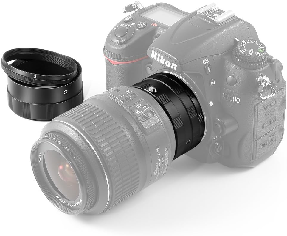 NEEWER? Macro Extension Tube Set for Nikon DSLR SLR Camera Lens (Black