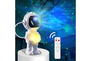 DEHIKEWELL Astronaut Star Projector Galaxy Night Light, Space Projector, 2024 Upgrade Starry Nebula Ceiling Projection Lamp Remote Control for Party Wedding Garden Indoor Décor Gifts for Kids Adults Standing