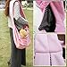Grtdrm Pet Sling Carrier Bag Travel Tote for Cats Dogs, Up to 16 lbs (Pink)