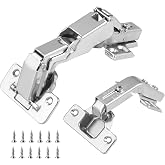 HBL' 165&deg;&amp; 135&deg; Lazy Susan Cabinet Hinges, Two Doors Corner Cabinet Hinges | Soft Close Concealed European Hinges, Full Overlay, Adjustable Hinge, 2 x 165&deg; + 2 x 135&deg; Hinges for Pie Cut Corner Cabinets