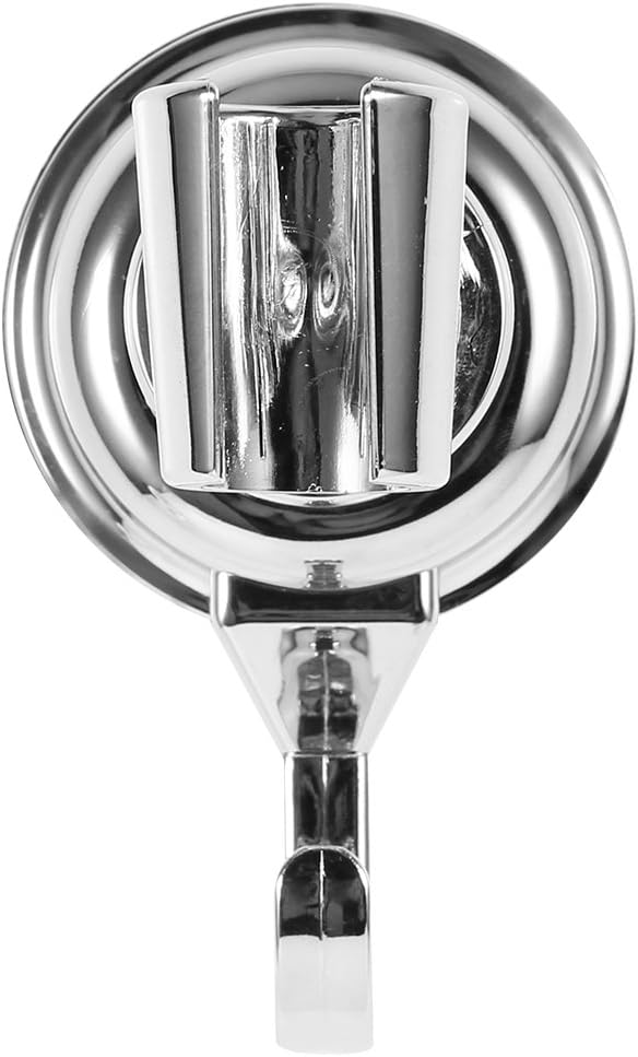 Ymiko Shower Head Holder, Adjustable 360° Rotatable Shower Head Bracket with Hook, Suction Cup Mount, Silver, ABS and Rubber Frame - Image 5