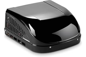 Dometic Brisk II Rooftop Air Conditioner - Standard Profile AC with Efficient Cool Air Output -11K BTU Unit with Quiet Blower for RV, Van, and Camper (Brisk Black 11K)