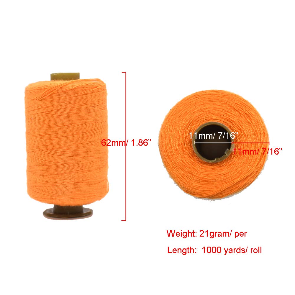 Sewing Thread 24 Colors Sewing Industrial Purpose for Machine and Hand Stitching 1000 Yards Polyester