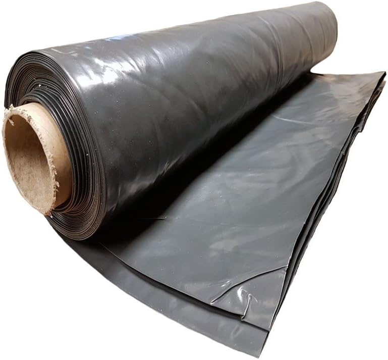 Heavy Duty Polythene Plastic sheeting 4M wide rolls 300MU/1200 Gauge 5M