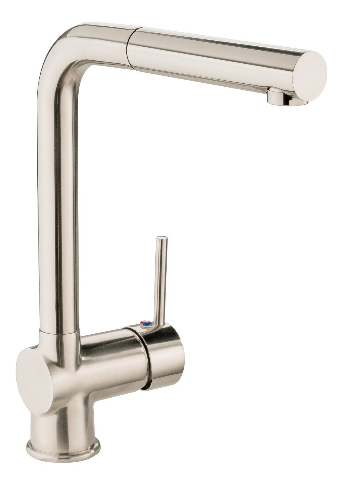 Milamondo Bonola 78744 4 Designer Sink Mixing Valve with Extendible Dish Rinser Stainless Steel