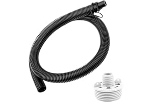 Spa Hot Tub Air Inflation Hose P6931 by Foycow, p05341 Inflatable Hose Fits Coleman, Intex, Bestway & Lay Z Spa Hot Tub, Black Saluspa Hot Tub Replacement Parts with Connecting Nut
