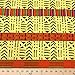 Kente African Print Fabric Cotton Print 44'' Wide Sold by The Yard (19009-1)