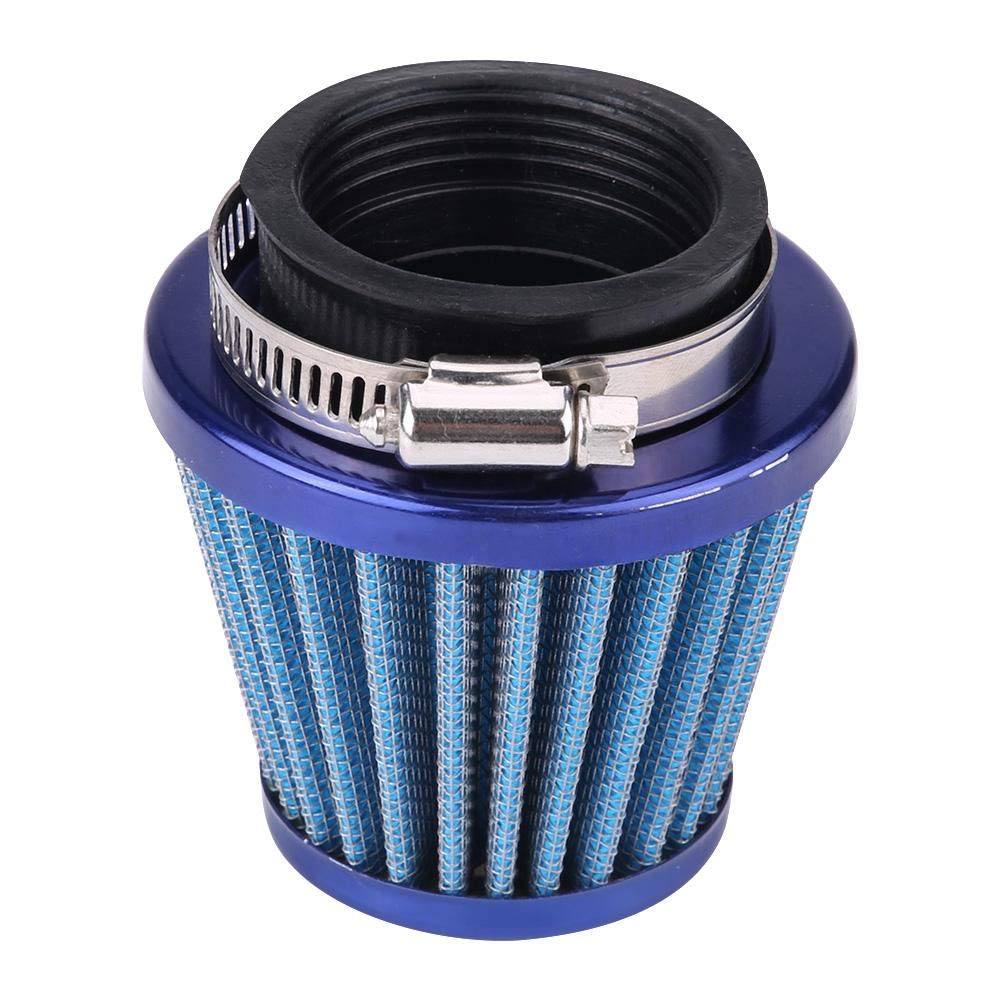 EVGATSAUTO Replacement Motorcycle Air Filter, 44mm/1.73inch Air Intake Cleaner Fit for Gy6 ATV Quad 4 Wheeler Go Kart Buggy Scooter Moped(Blue)